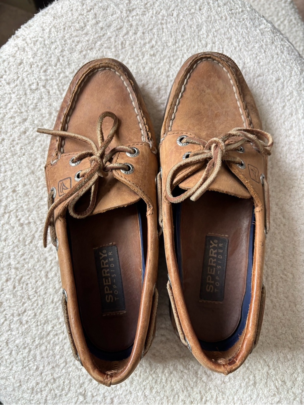 Sperry Top-Sider Authentic Original Leather Boat Shoes Tan Women’s Size 6M